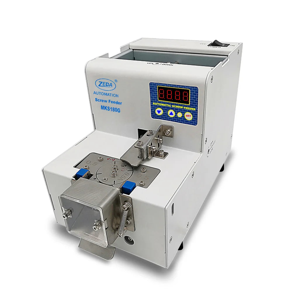 ZEDA MKS180G Working Screw Diameter M1.0-M4.0 Container 200ml Factory Assembly Line Automatic Counitng Screw Machine Feeder