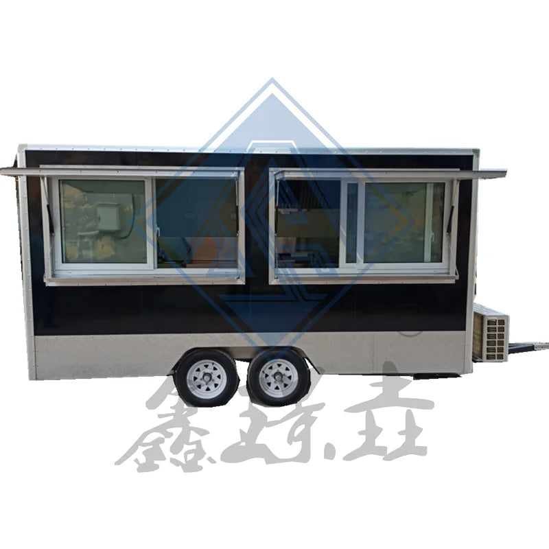 Customized Multifunctional Commercial Graffiti Cold Drinks Coffee Snacks Mobile Stall Fast Food Truck