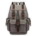 Wholesale OEM ODM Retro Canvas Drawstring Backpack Durable Casual Daypack with Multiple Pockets Fits 15.6" Laptop