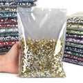BOBOHOO Factory Direct 100Gross Satin Series Non Hotfix Rhinestones Wholesale Bling Crystal Rhinestones for Garments Hoodie