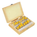 15PC Router Bits Set Carving Milling Cutter Solid Carbide CNC Router Bit WoodWorking Cutting Tools ODM/OEM Climb Milling CE ISO