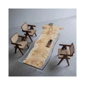 Solid Walnut Wood Dining Table with Clear River Resin Top Custom Made for Home or Hotel Use Solid Wood Restaurant Table
