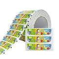 Custom Cartoon Sticker Roll Printed Adhesive Toy Label for Kids