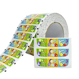 Custom Cartoon Sticker Roll Printed Adhesive Toy Label for Kids