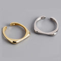 2023 Light Luxury Fashion Ring Jewelry Simple Thin Finger Ring S925 Sterling Silver Open Ring for Women