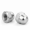 DIN1587 M3-M20 A2 Stainless Steel 304 Hexagonal Cap Nut with Zinc Plated Finish Galvanized Round Head Nuts Decorative Purpose