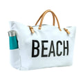 Luxury Designer 12OZ Large Capacity Handbags Summer Custom Printed Waterproof Canvas Tote Beach Bag