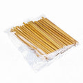 Wholesale Handmade Natural Reusable Yellow Bamboo Drinking Straws Customizable Logo Straws Best Selling Products
