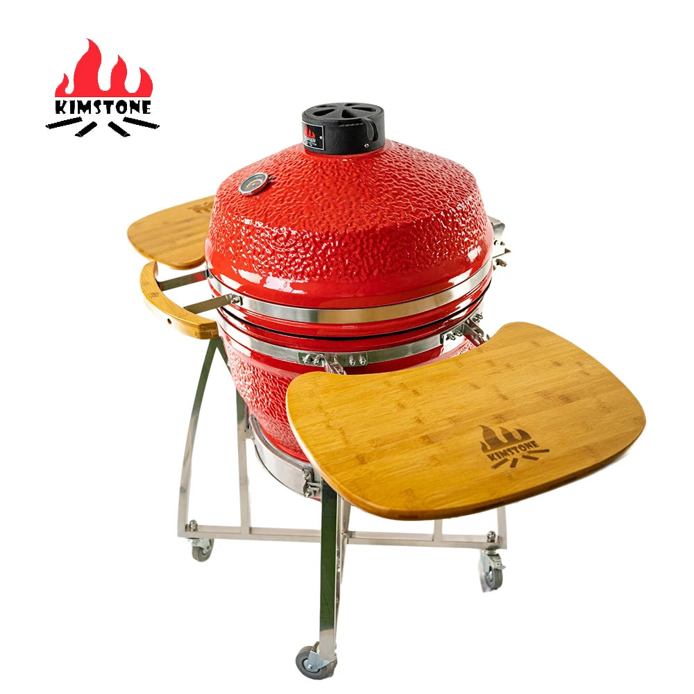 KIMSTONE 22 Inch Pellet Grill Parilla Smoker Lifestyle Pizza Oven Griller Komado Grill Camping Barbeque