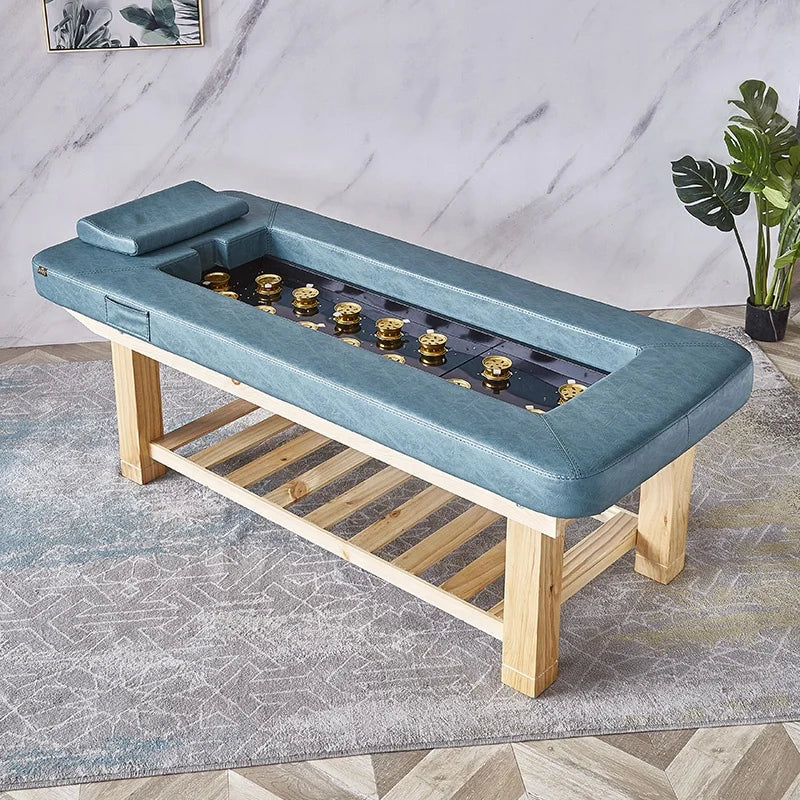 Foshan Factory Modern Cheap Beauty Salon Wooden Facial Bed