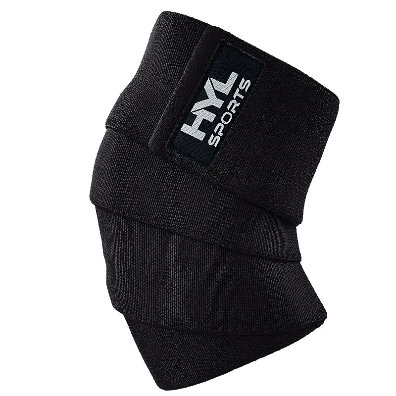 Safety Gym Knee Brace Wrap Flexible Nylon & Cotton Weightlifting Knee Bandage for Men & Women Protective for Adults