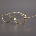 Pure Titanium Solid Lightweight Full-Rim Square Unisex Eyeglasses Frames for Men Women Comfortable Super Myopia Reading Vintage