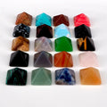 Huiying Charm Chakra 7 Pyramid Set Gemstone Pocket Stone Custom Engraved Polished Stone Crafts