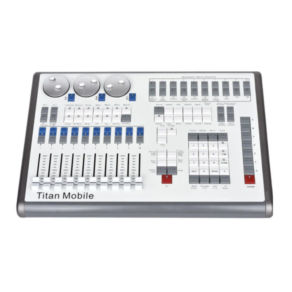 With Road Case 4 DMX Output Titan Mobile Wing Console for Stage Lighting and LED Moving Head Light Controller
