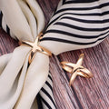 Gold Plated Fashion Jewelry Brooches Women Scarf Hijab Pin Buckle Cross Hollow Brooch for Shawls Scarf Metal Pins Wholesale