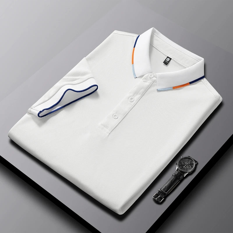 Wholesale Fashion New Design Men's Polo Shirt Spring and Summer Trend Minimalist Top Business Short Sleeve Sport Golf Polo Shirt