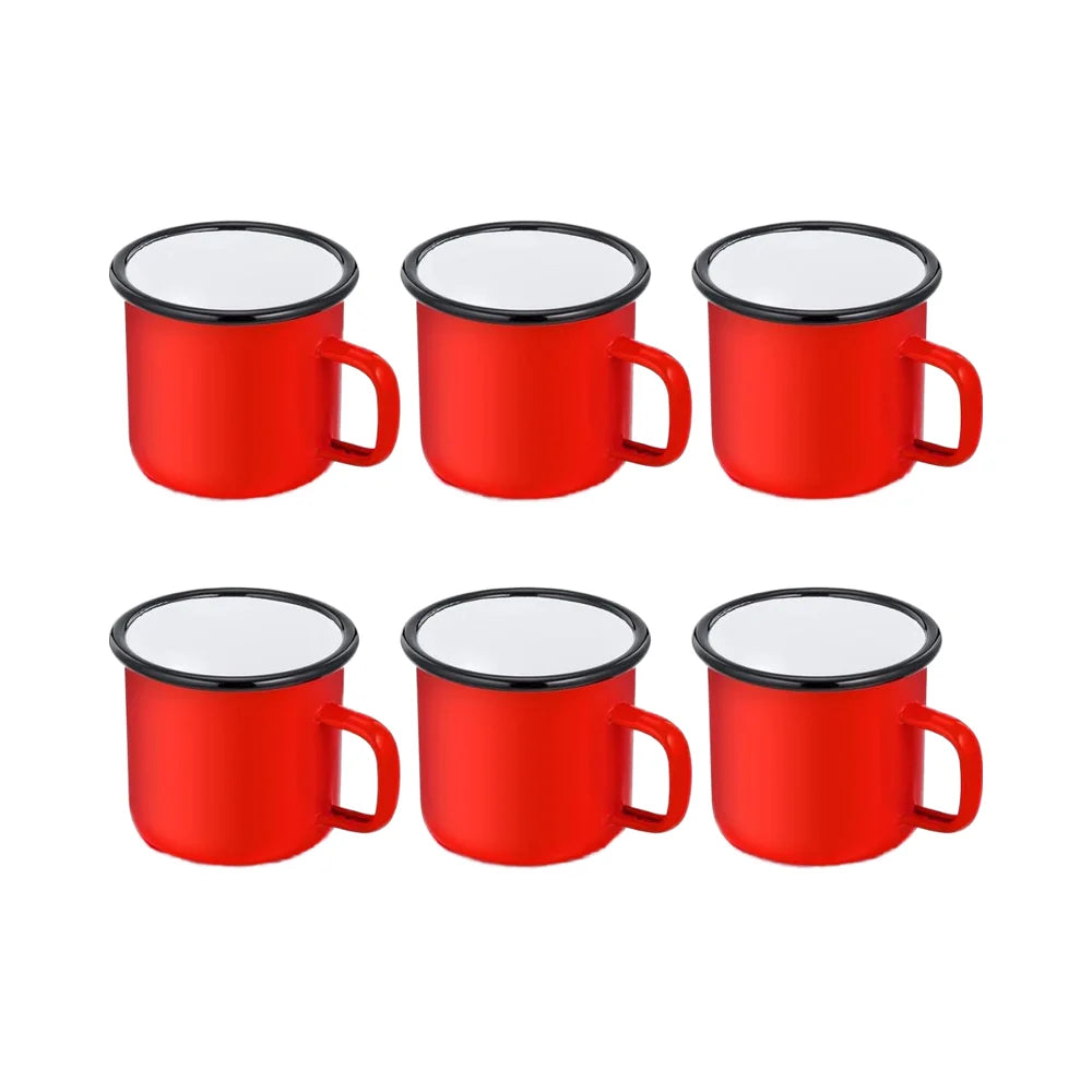 Lightweight Portable 12oz 350ML Enamel Mug Custom Logo