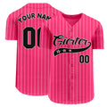 Custom logo Plain Baseball Jersey Button up Stripe Shirts Polyester Sports Jersey Baseball Wear Uniforms for Adults Kids