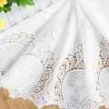 New Hollow-out Laser Embroidered Cotton Embroidery Clothing Textile Fabric Home Fabric Manufactures Wholesale Cloth