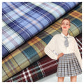 Hot 200-220gsm Japanese JK Check School Uniform Material Fabric Polyester Dress Shirting Fabric Woven Yarn Dyed Fabric MegaBDM