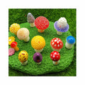 Simulation Cute Mushroom Resin Models Kawaii 3D Cabochons for Fairy Garden Gnome Word Accessories