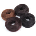 NL Hair Schrunchie 1B# 2# 4# New Style Hair Bun Scrunchie Hairpieces 100% Human Hair Styling Design Straight for Woman Wholesale