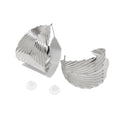 Vintage Metal Leaves Light Weight Personalized Drop Earrings Korean Style Fashion Simple Hoop Earrings for Women