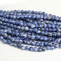 CC1888 Hand Painted Blue White Porcelain Round Beads Chinoiserie Double Happiness Longevity Ceramic Beads for DIY Jewelry