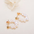 Factory Direct Supply Creative Handmade Women's Freshwater Pearl Beaded Earrings for Women Jewelry Gift