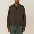 OEM Male Winter Woolen Pullover Knitwear Shirt Jacket Custom Logo Men Cashmere Merino Wool Cotton Cropped Mohair Knitted Sweater
