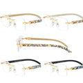 2026 New Buffalo Horn Hand Made Sea Shell Designer Custom Frame UV400 Anti Blue Light Rimless Unisex Sunglasses OEM ODM Shades