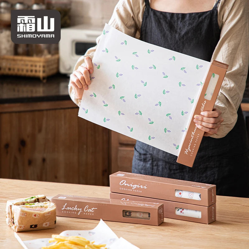 SHIMOYAMA Heavy Duty Non-Toxic Cooking Paper Air Fryer and Kitchen Baking Supplies Non-Stick Baking Paper Sheets for Food