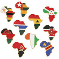 2023 Factory Creative Personality Pins Jewelry Map of the World Pin Statement Africa Map Brooch for Women Girls