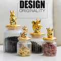 300ml Various Creative Household Wedding Tea Food Candy Transparent Glass Storage Jar With Lid