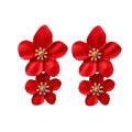Colorful Fashion Design Earrings Hot Selling Earings Wholesale Bulk Alloy Flower Earings Jewelry Women
