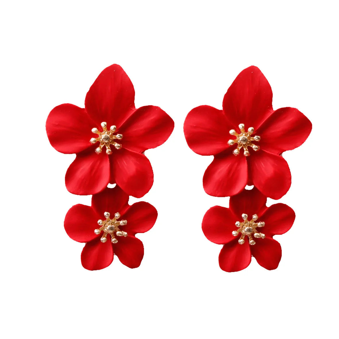 Colorful Fashion Design Earrings Hot Selling Earings Wholesale Bulk Alloy Flower Earings Jewelry Women
