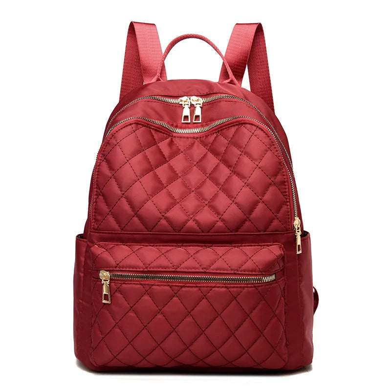 2026 Designer Quilted Large Capacity Lady Waterproof Nylon Vintage Bags for Women Backpack