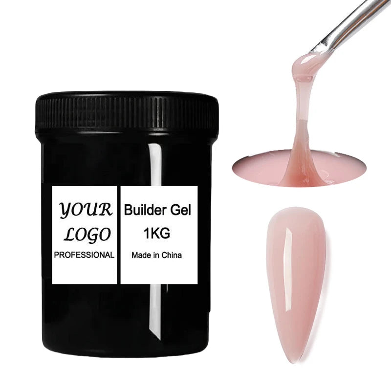 Wholesale Ellis 1kg UV Gel Nail Builder French LED Custom Colors Painless White and Pink for Professional Nail Art