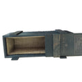 Chocolate Stain Decorative Wooden Buddha Box Rectangle Slide Lid Wooden Statue Display Box