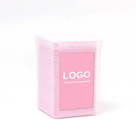 200pcs Disposable Lint-Free Adhesive Wipes Custom Logo Eyelash Extension Cleansing Cotton Pad for Eyelash Extension Tools