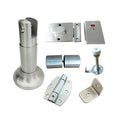 Hardware Public Toilet Accessories Stainless Steel 304SS Toilet Cubicle Fittings Partition Set for HPL Compact Board