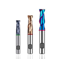 Azzkor Color Ring HRC50 55 60 Solid Carbide 2 Flute Square Weldon Shank End Mill