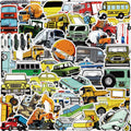 Fangda Waterproof Die Cut Vinyl Custom Cutting Wall Car Window Decorative Sticker Label Sheets Stickers