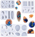 Resin Pendant Mold Ocean Theme Style Silicone Epoxy Mold DIY Jewelry Pendant Necklace Key Chain Jewelry and Resin Craft