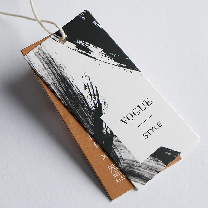 Custom Garment Logo Print Main Custom hang Tag Clothing Labels Tags