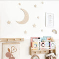 Nordic Style Custom Wall Stickers Moon Stars Scene for Children's Bedroom Room for Graduation & Valentine's Day Decor