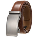 Men's Automatic Buckle Belt Genuine Leather Belts for Men Alloy Buckle Custom Logo Ratchet LQBelt Factory