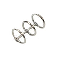 Metal Plated Loose Leaf Desk Calendar 3 Rings Metal Spiral Rings Binder Clip for Card Album