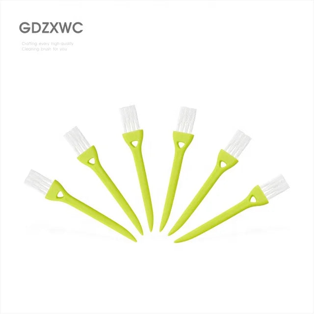 Kitchen Tool 2024 Multifunctional Cute Things 2-in-1 Small Tail Point Scraper 2-in-1 Home Green Color Cleaning Brush Gadgets