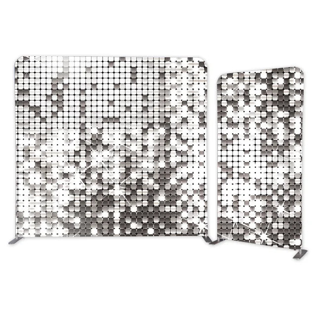 Customized Double Sided Sequin Wall Fabric Backdrop Shimmering Party Wedding Birthday Photography Cover Backdrop